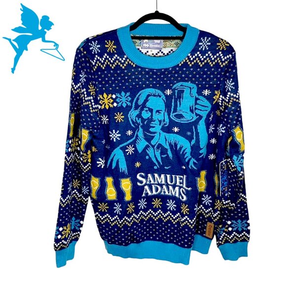 TIPSY ELVES X SAM ADAMS "Ugly" Christmas Sweater - LIGHTS UP! - Picture 2 of 9